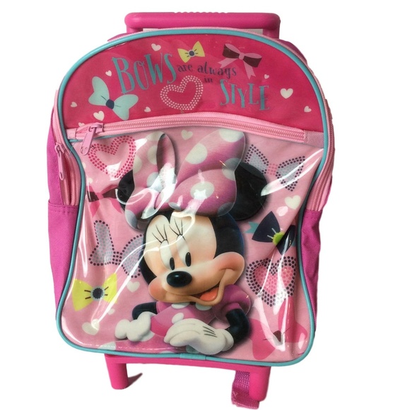 minnie rolling backpack